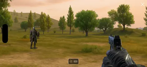 First-person bonus gameplay scene
